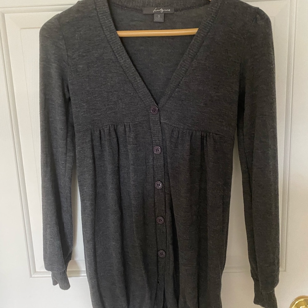 Twenty One/ Forever 21 Gray Button Up Cardigan